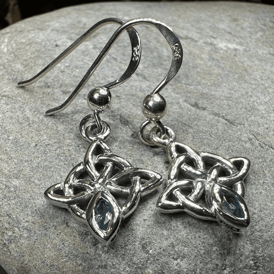 Arynne Celtic Knot Earrings - Topaz