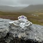 Ardor Moonstone Claddagh Ring