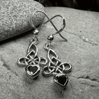 Brigid Celtic Knot Earrings - Amethyst