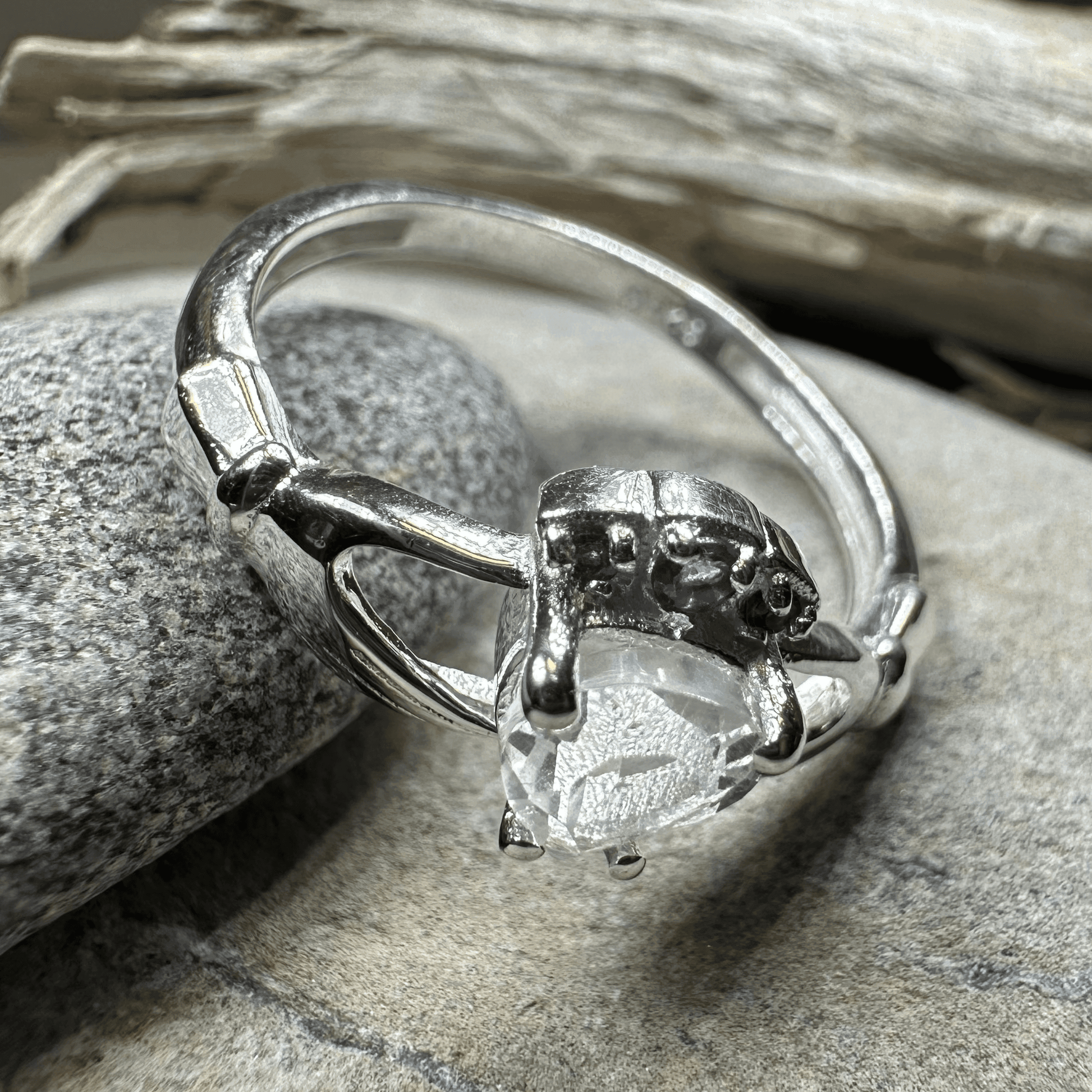 Ardor Moonstone Claddagh Ring - 5