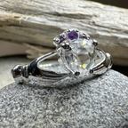Ardor Moonstone Claddagh Ring