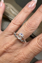 Ardor Moonstone Claddagh Ring