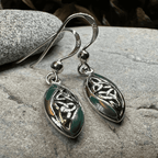 Tara Trinity Knot Earrings - Black