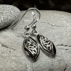 Tara Trinity Knot Earrings - Black