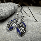 Tara Trinity Knot Earrings - Black