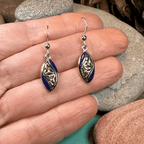 Tara Trinity Knot Earrings - Black