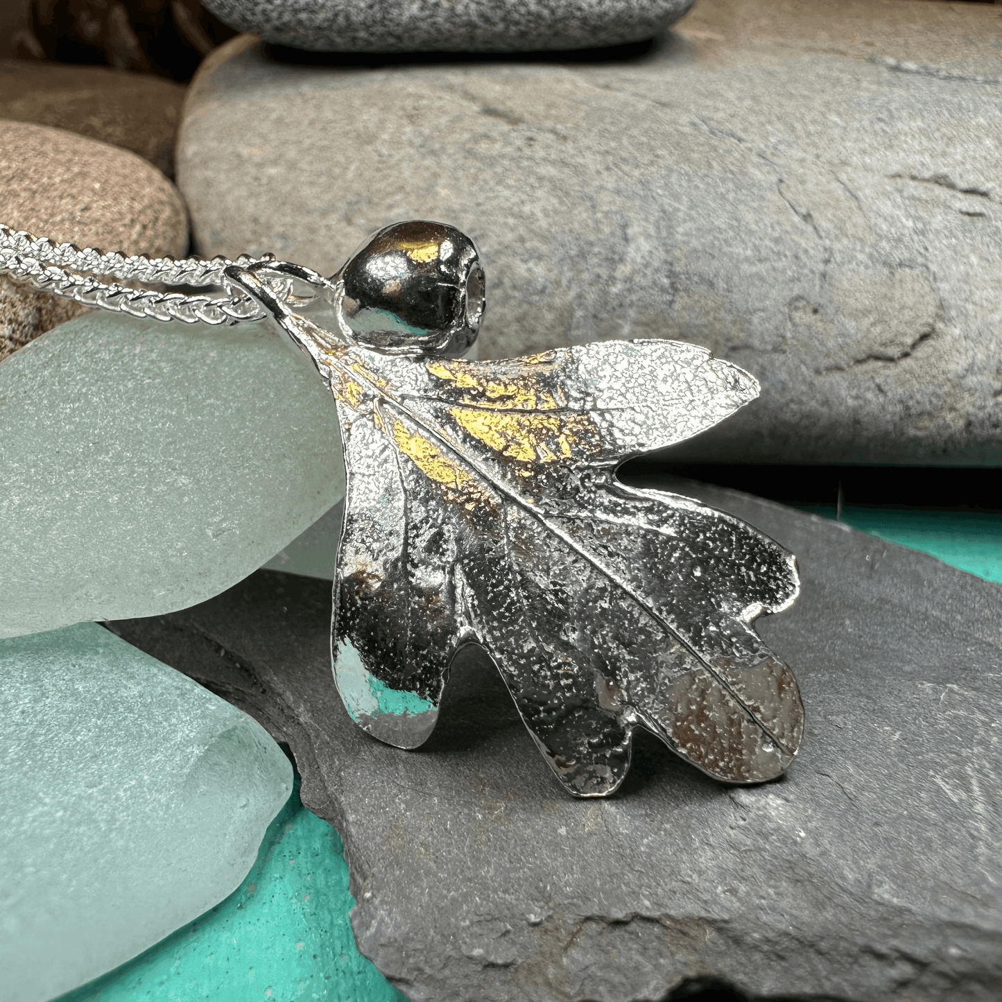 Fairy Tree Hawthorn Leaf Necklace - 18