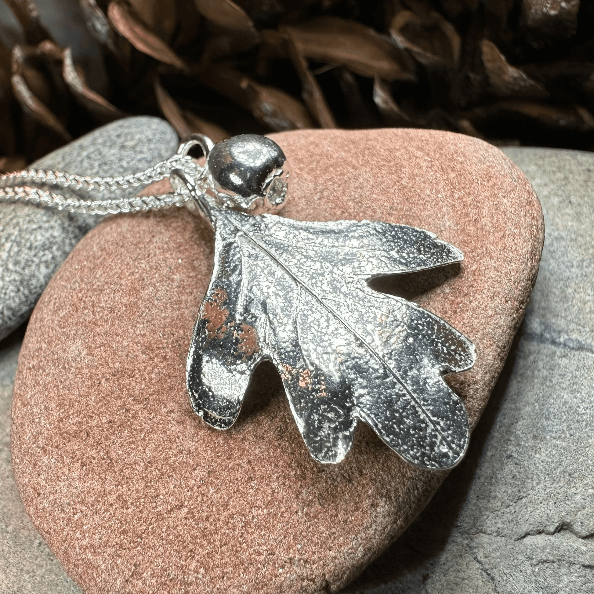 Fairy Tree Hawthorn Leaf Necklace - 18