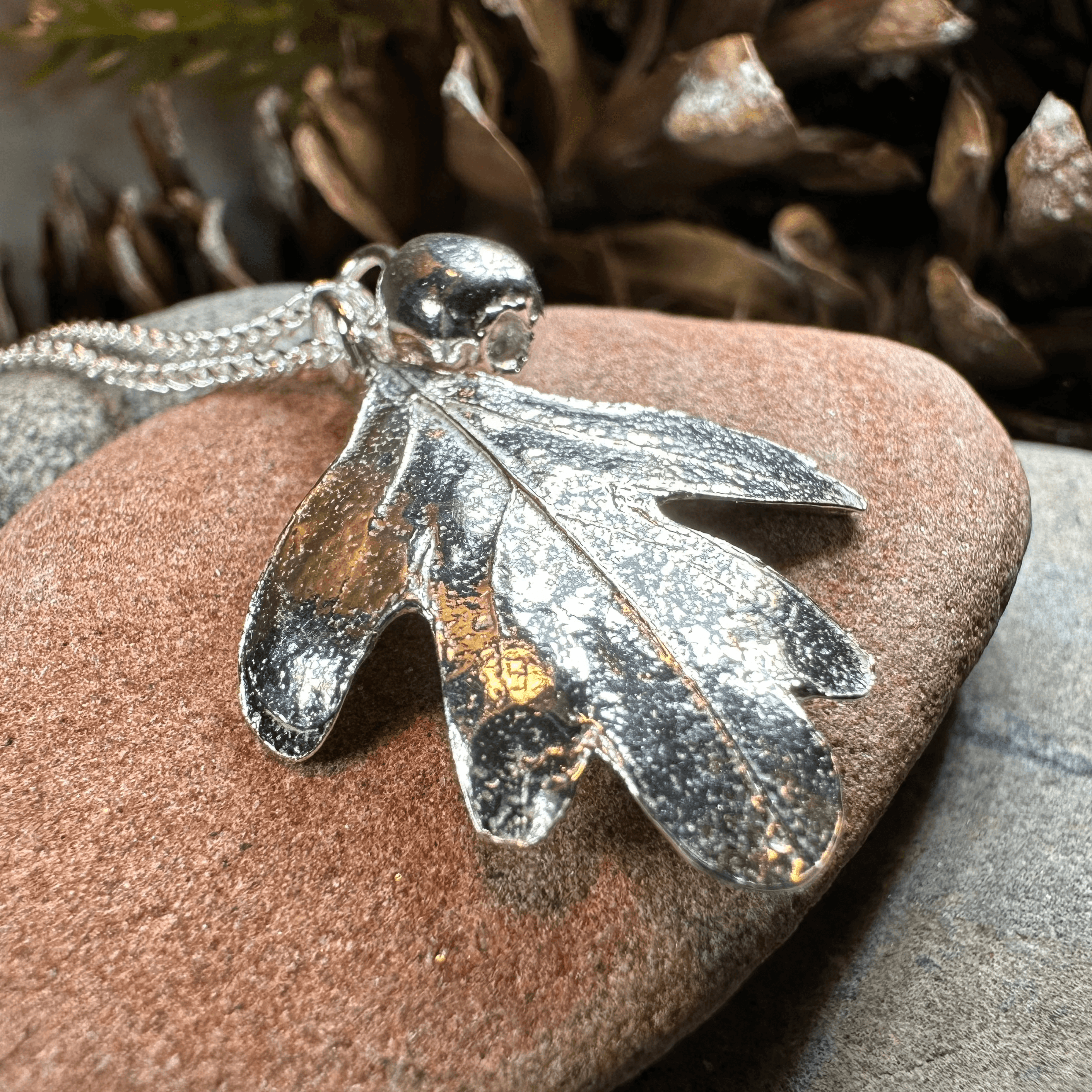 Fairy Tree Hawthorn Leaf Necklace - 18