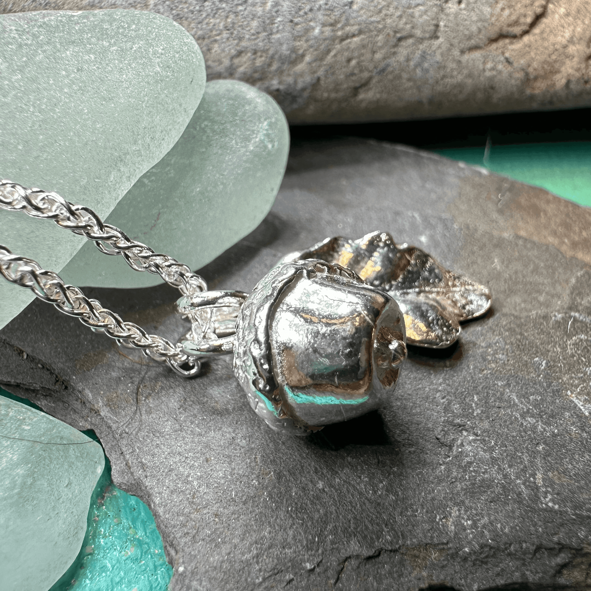 Oak Leaf & Acorn Necklace - 