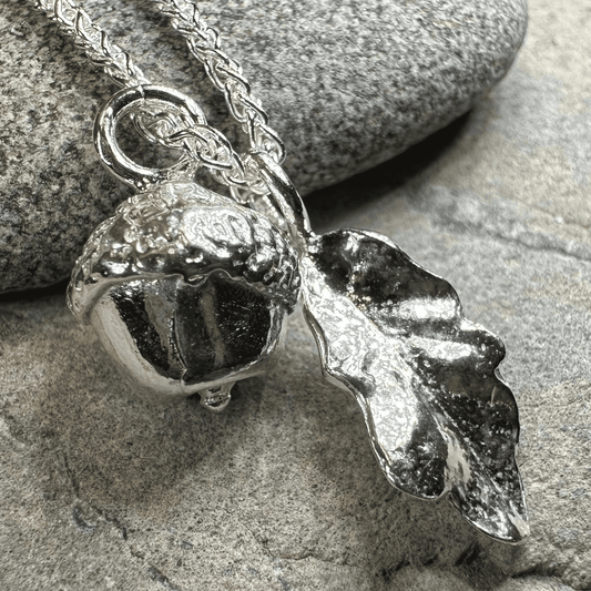 Oak Leaf & Acorn Necklace - 