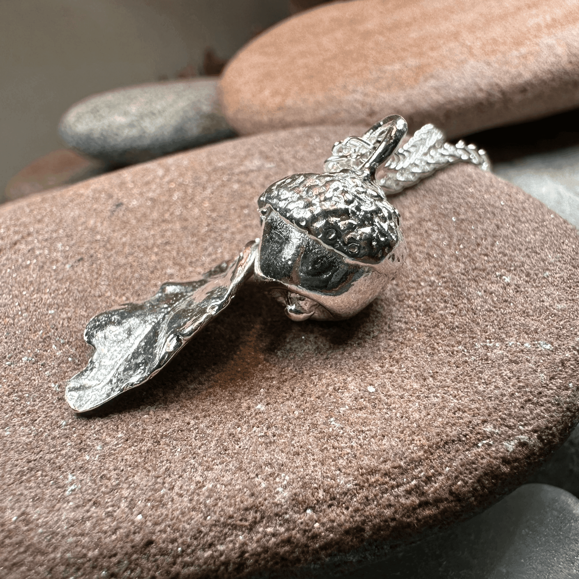 Oak Leaf & Acorn Necklace - 