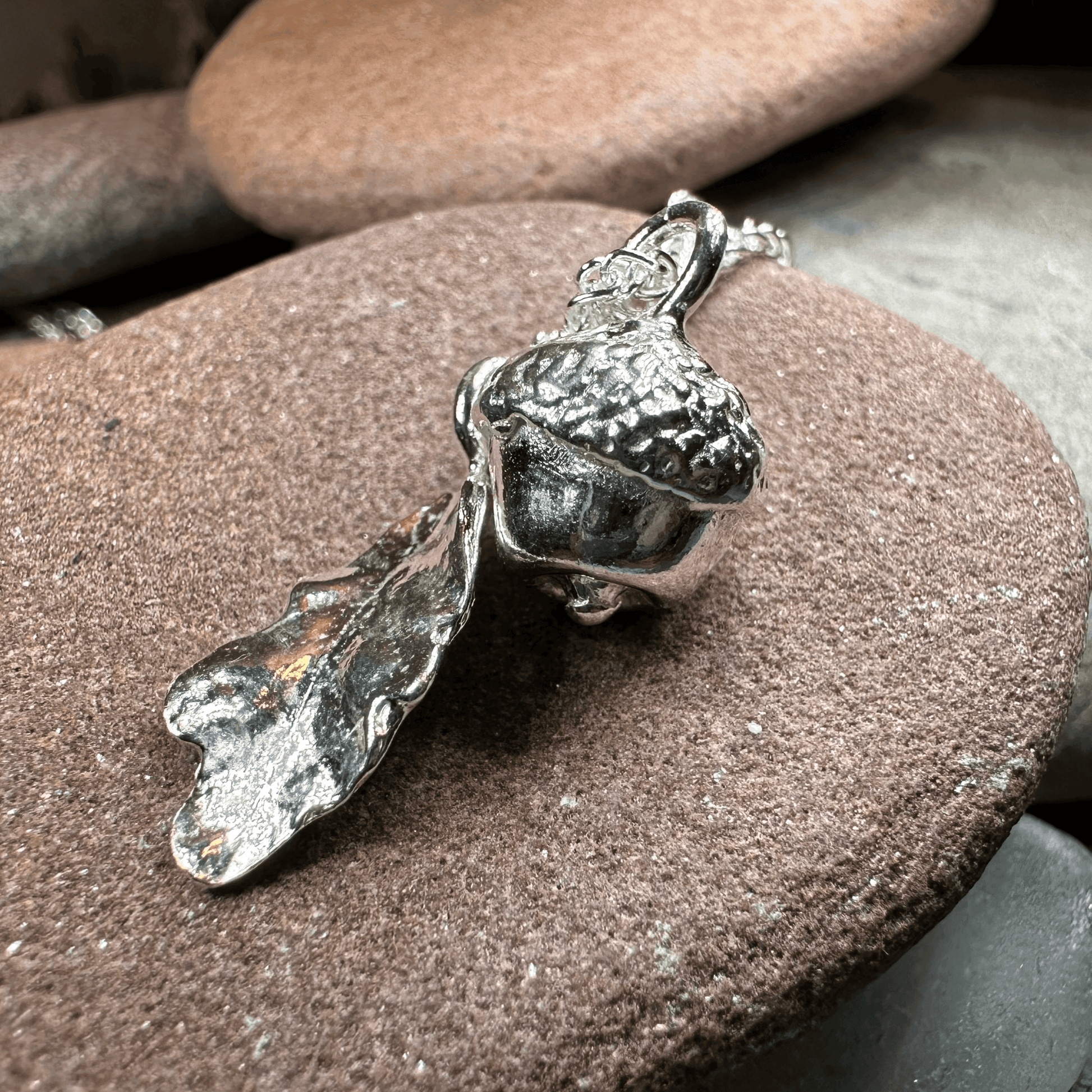 Oak Leaf & Acorn Necklace - 