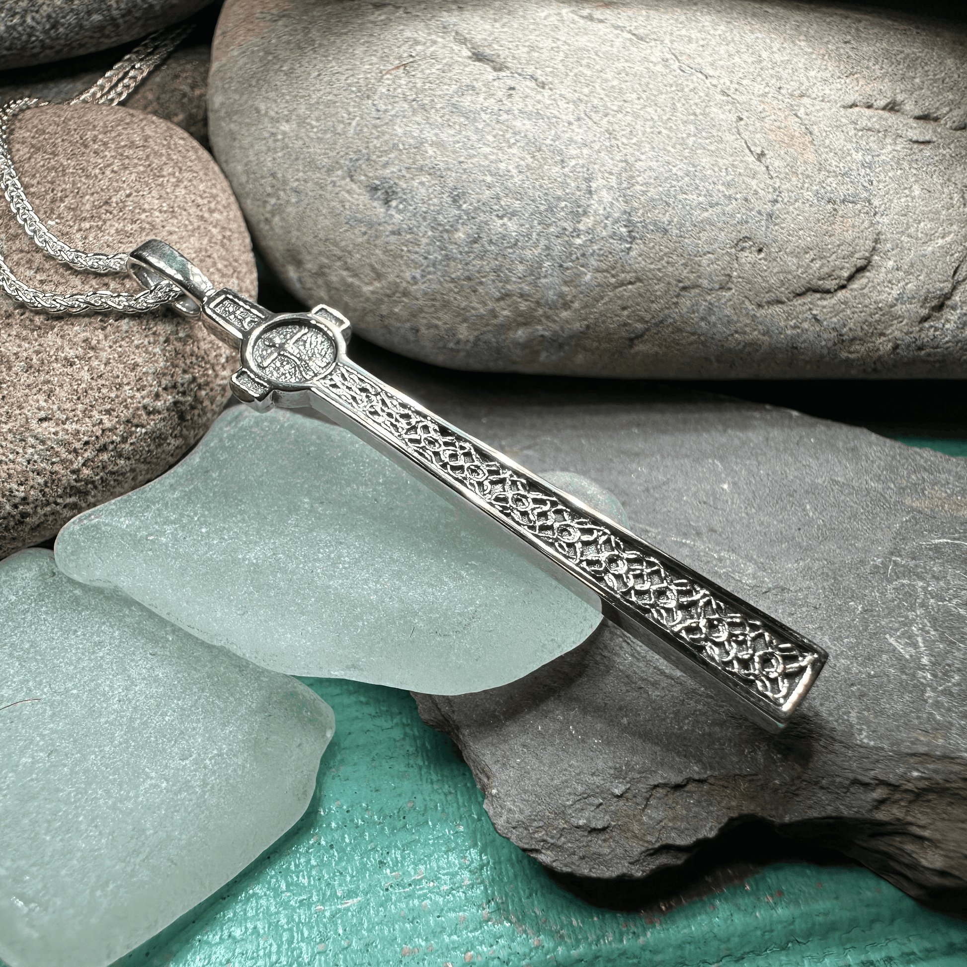 Scottish McLean's Celtic Cross Necklace - 18