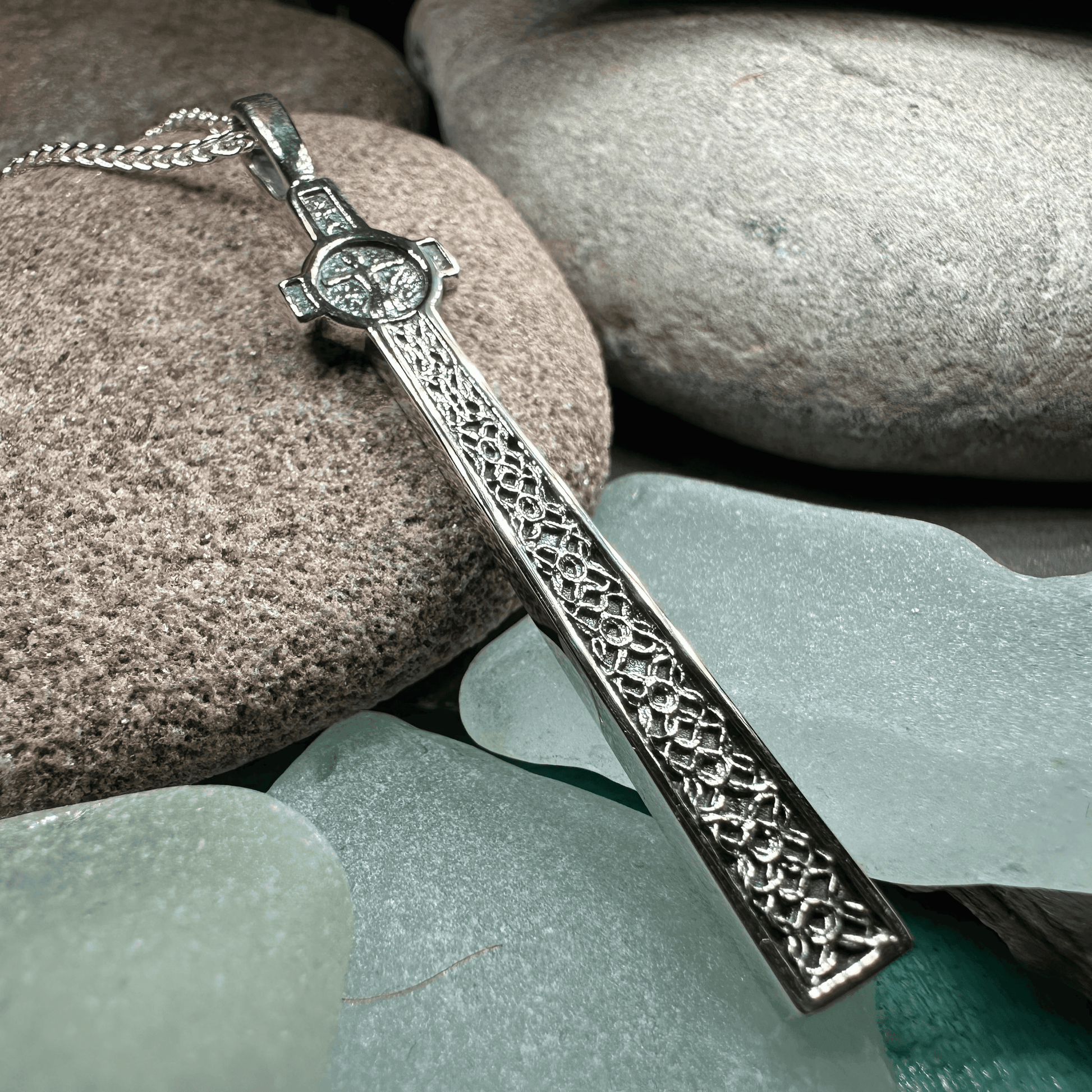 Scottish McLean's Celtic Cross Necklace - 18