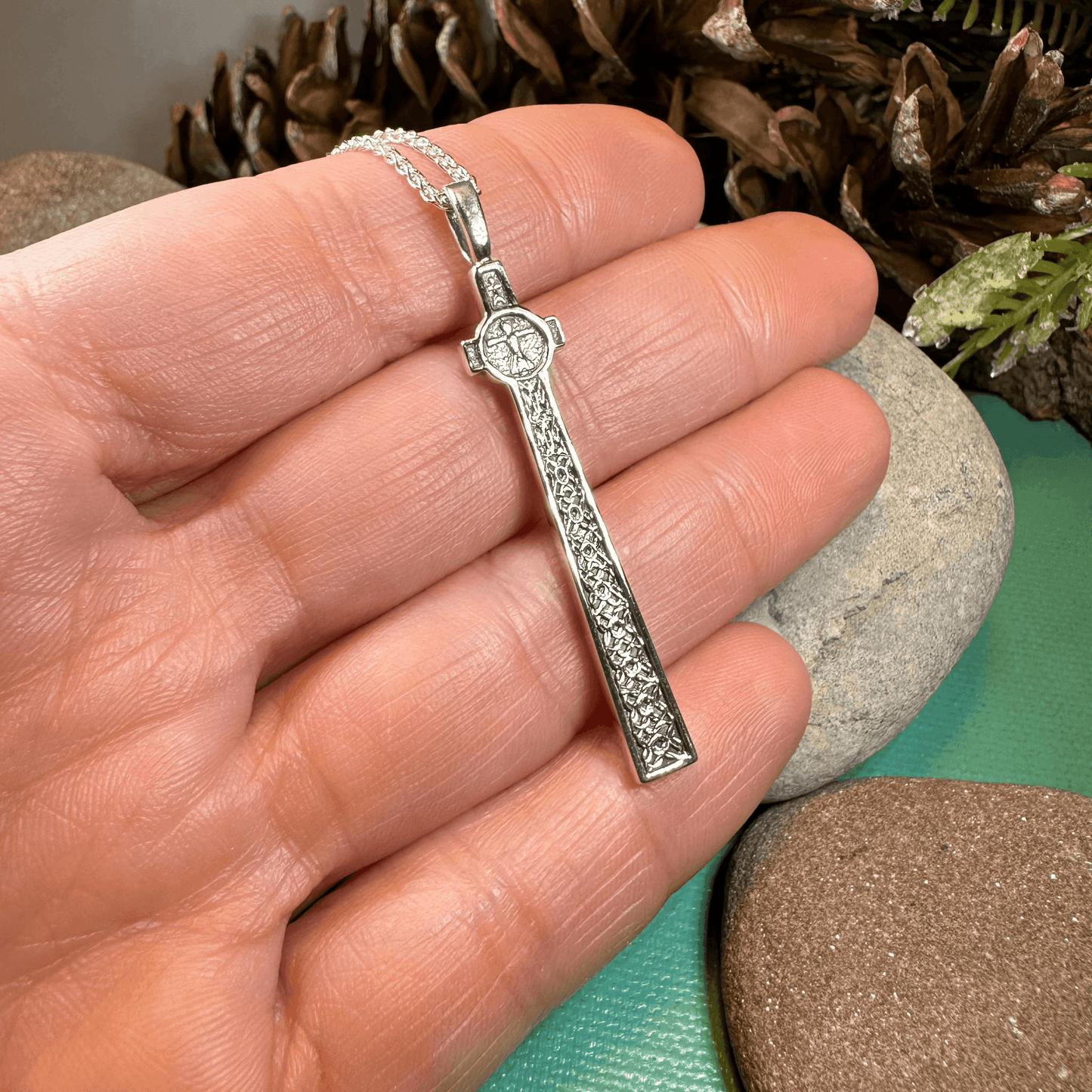 Scottish McLean's Celtic Cross Necklace - 18