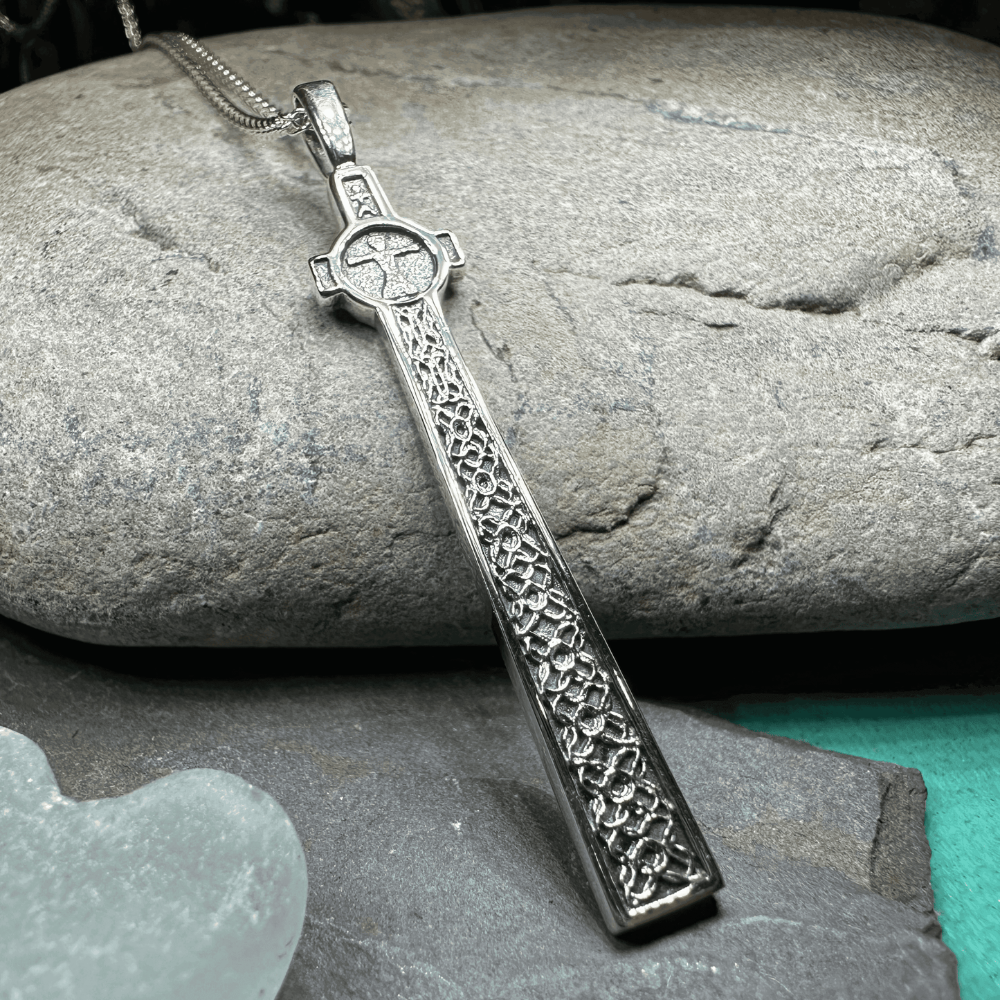 Scottish McLean's Celtic Cross Necklace - 18
