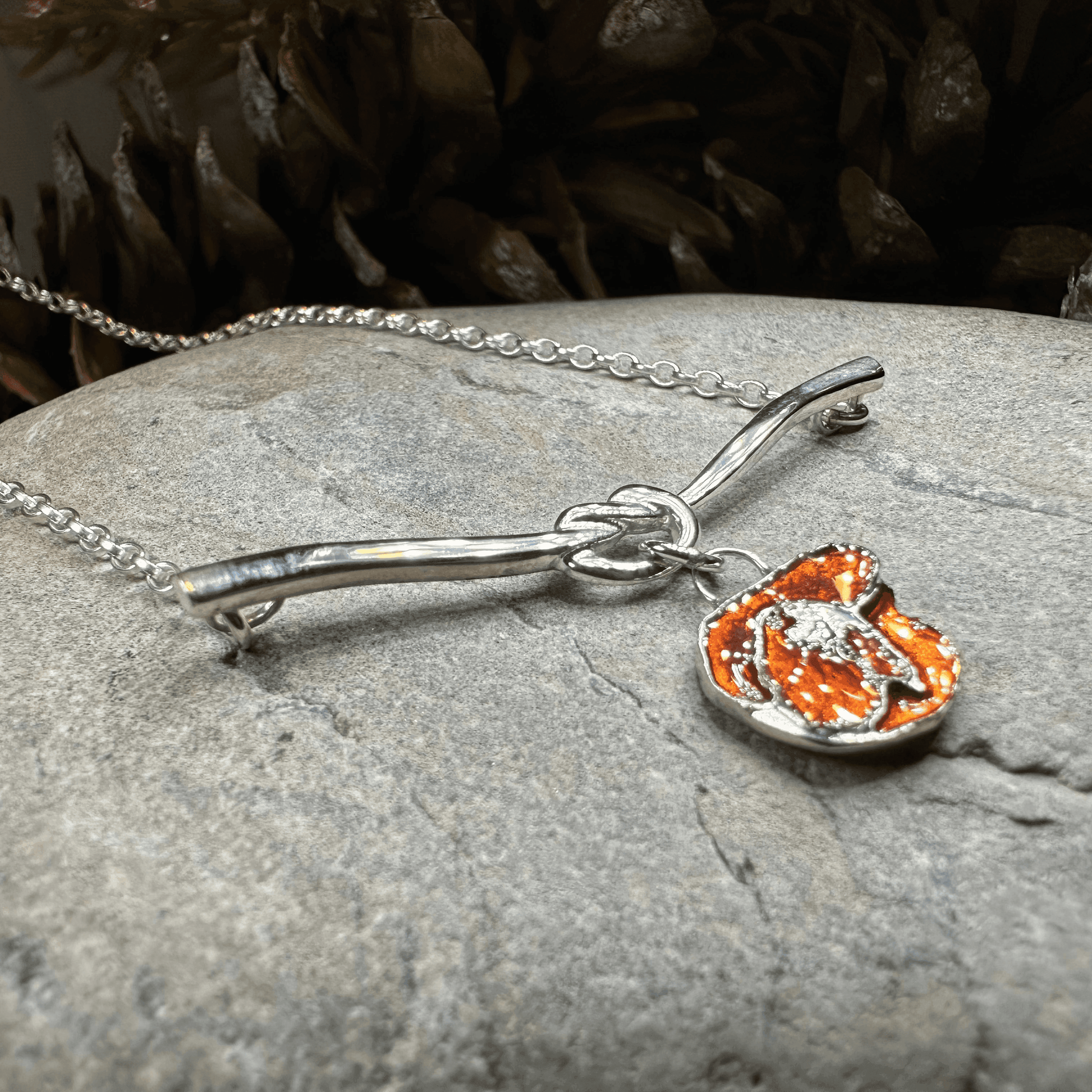 Poppy Flower Necklace - 18