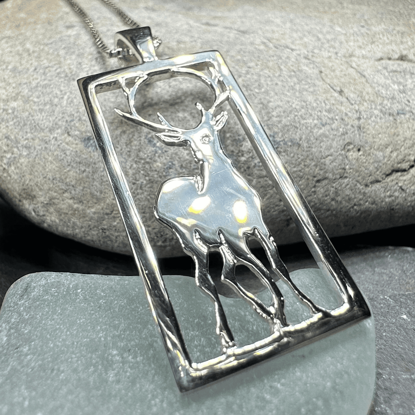 Serene Beauty of the Stag Necklace - 18