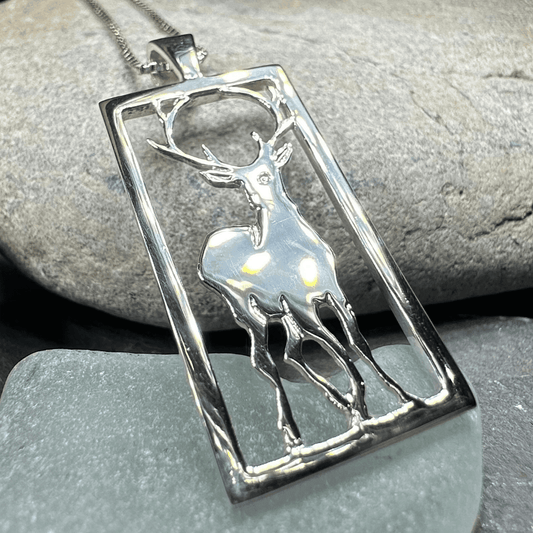 Serene Beauty of the Stag Necklace - 18