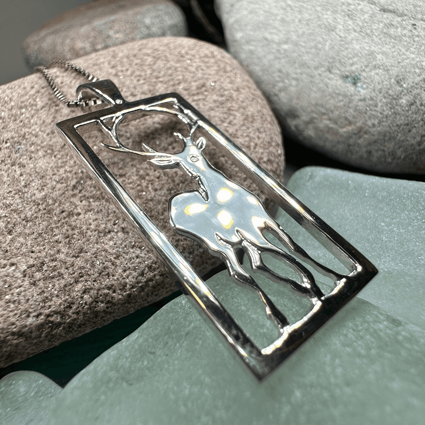 Serene Beauty of the Stag Necklace - 18