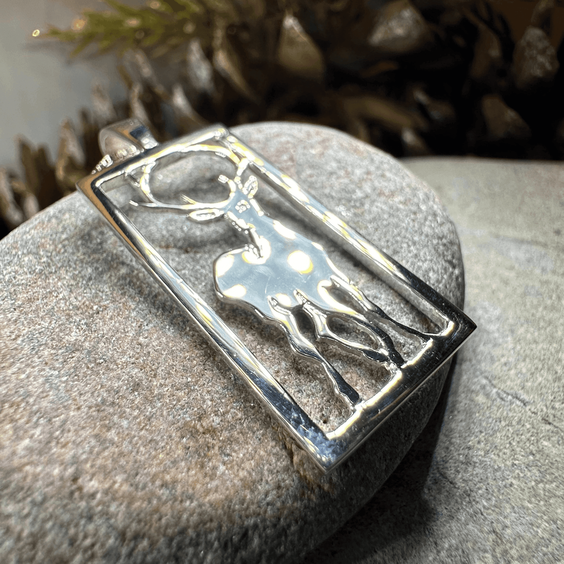 Serene Beauty of the Stag Necklace - 18