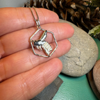 Honeycomb Bee Necklace