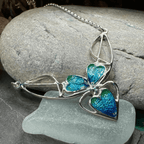 Mackintosh Blue Leaves Necklace - 