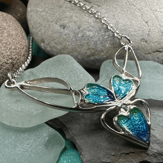 Mackintosh Blue Leaves Necklace - 