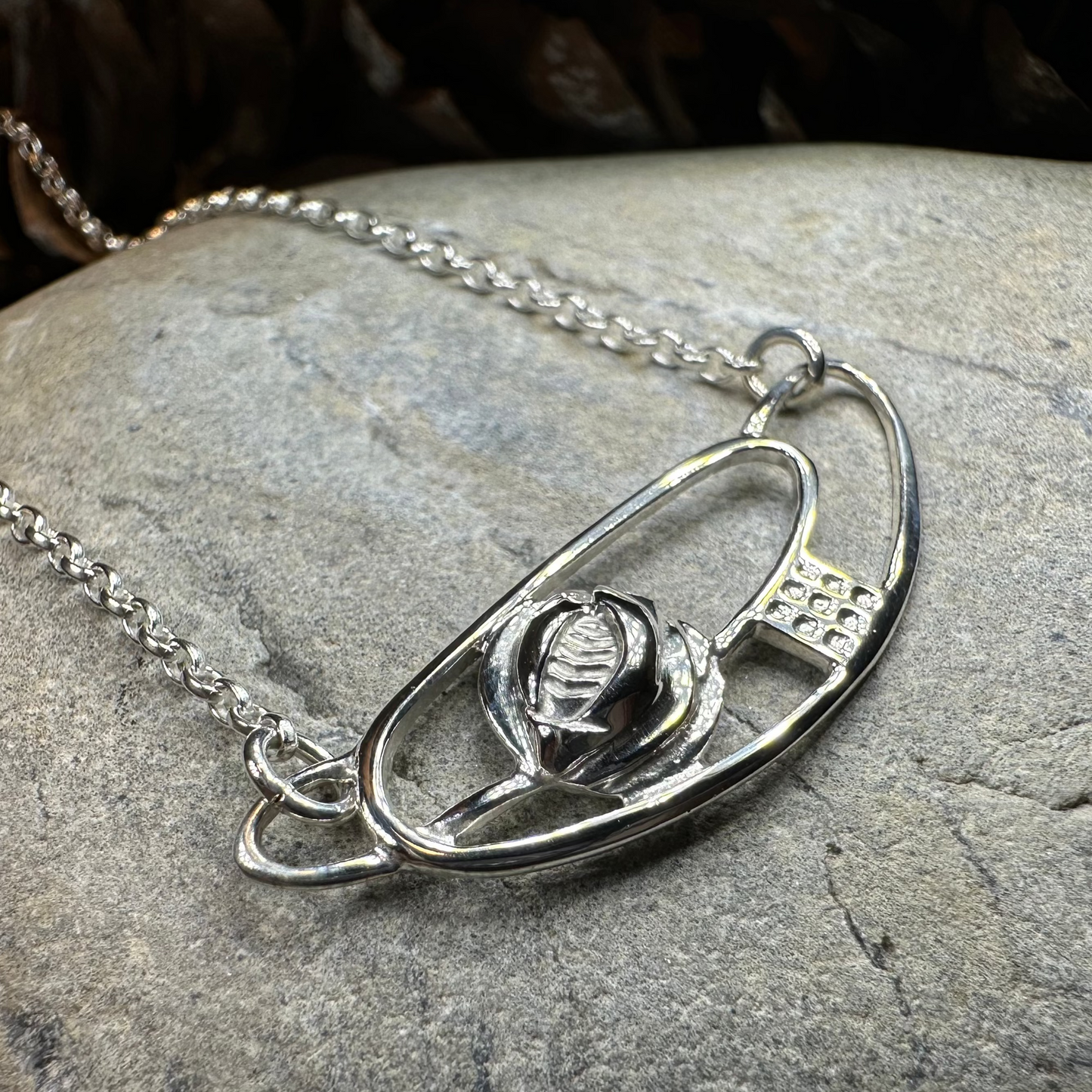 Mackintosh Rose Necklace