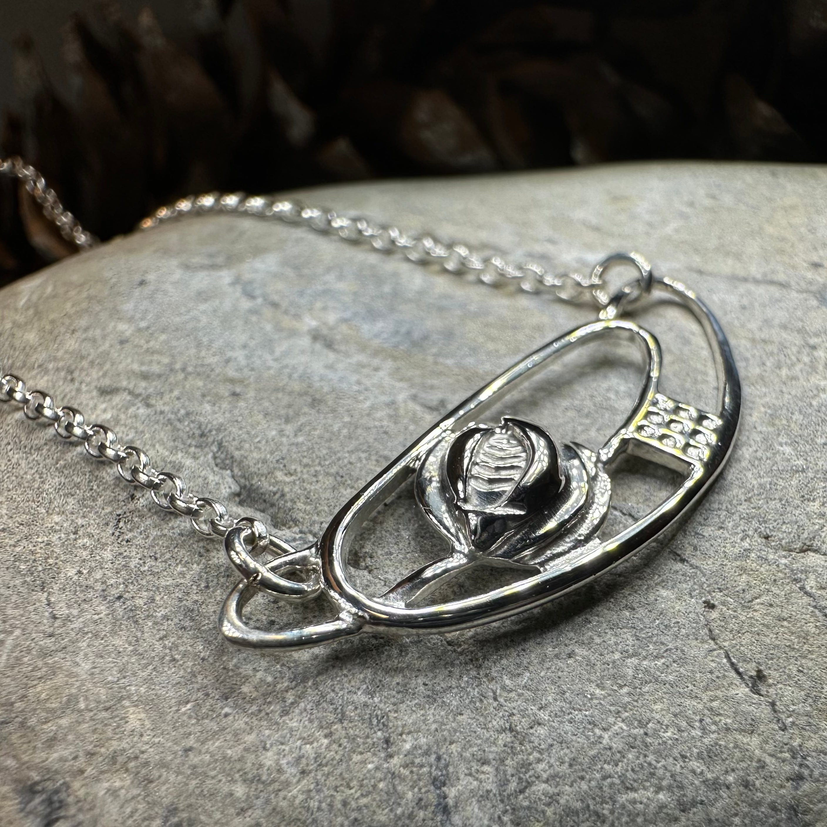 Mackintosh Rose Necklace