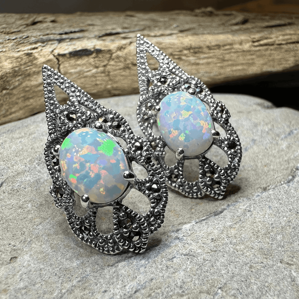 Love Knot Amethyst Earrings - 