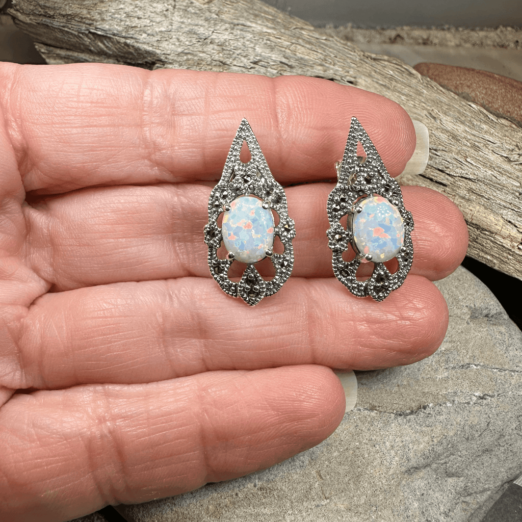Love Knot Amethyst Earrings - 