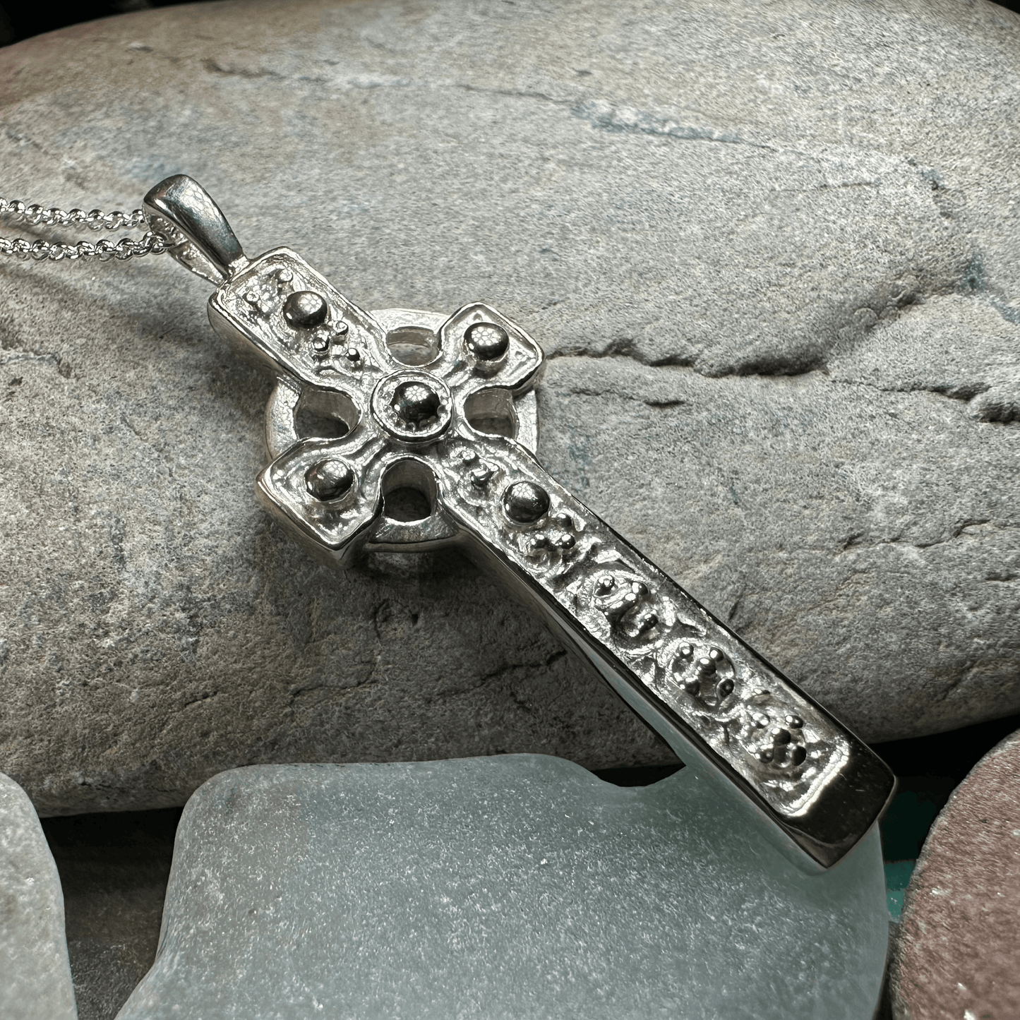 Saint Martin's Scottish Celtic Cross Necklace - 18