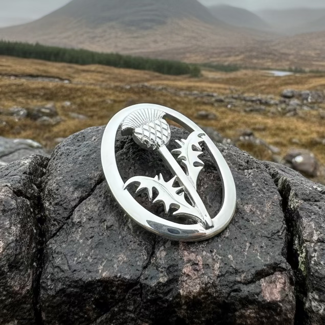 Gaisgeil Scottish Thistle Necklace