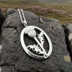 Gaisgeil Scottish Thistle Necklace