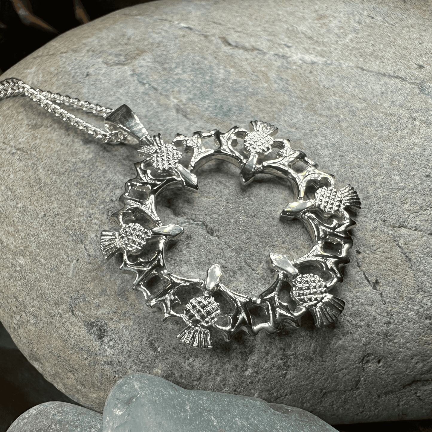 Thistle Wreath Necklace - 18