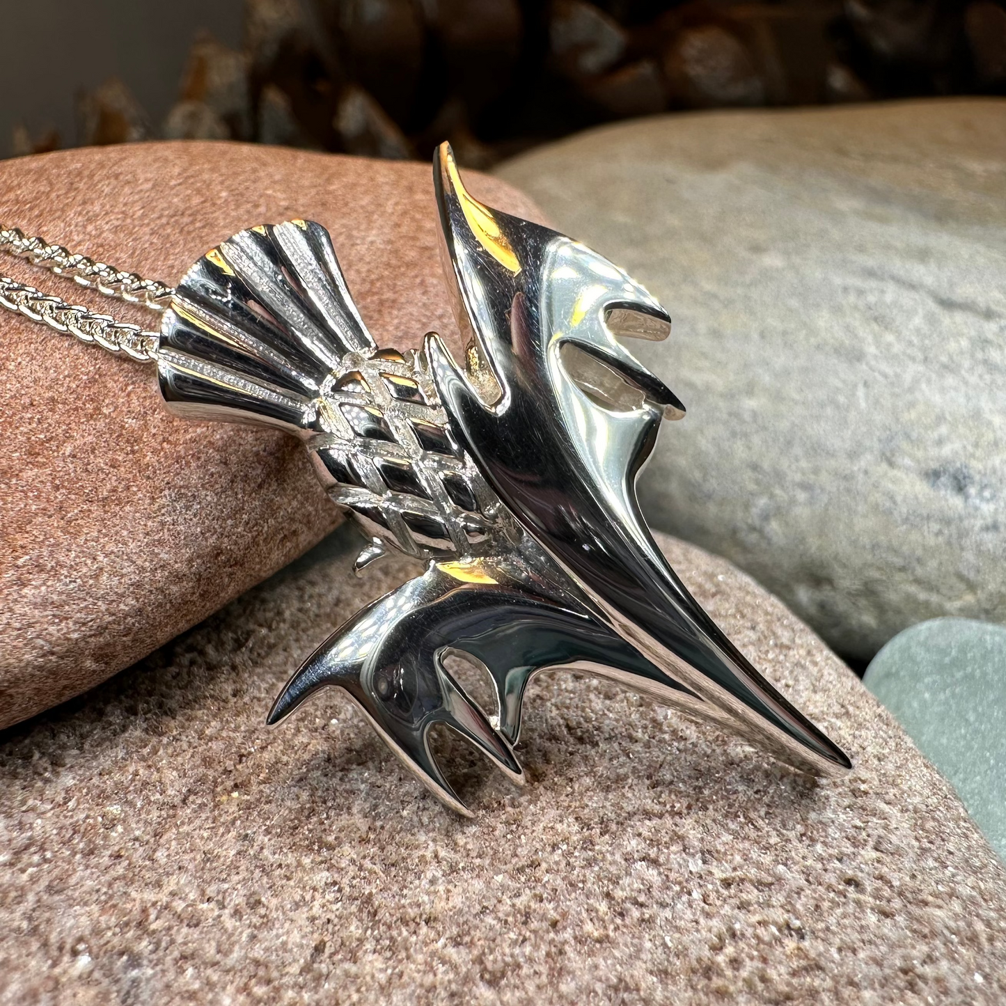 Vyolet Scottish Thistle Necklace