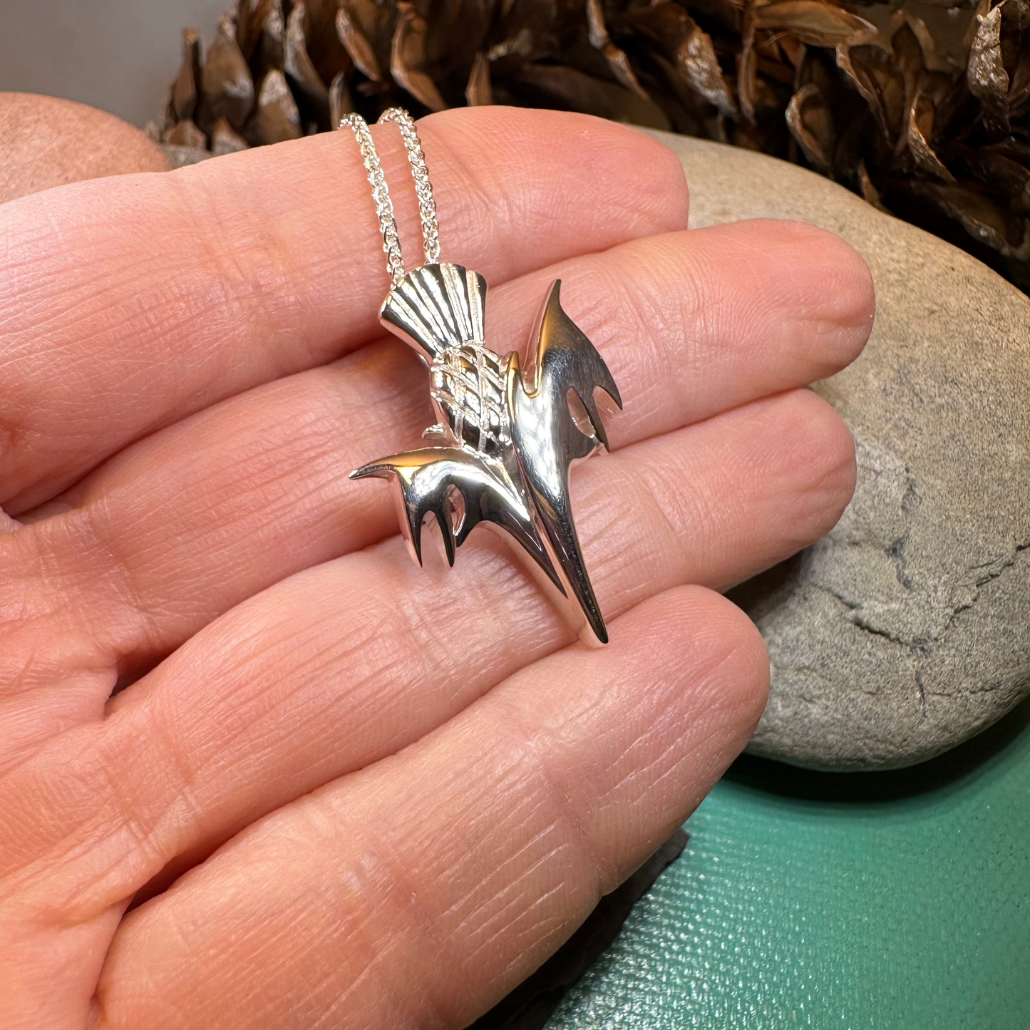 Vyolet Scottish Thistle Necklace