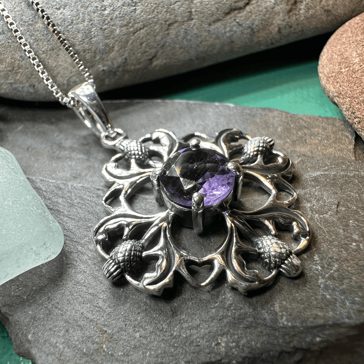 Dolina Thistle Necklace - 18