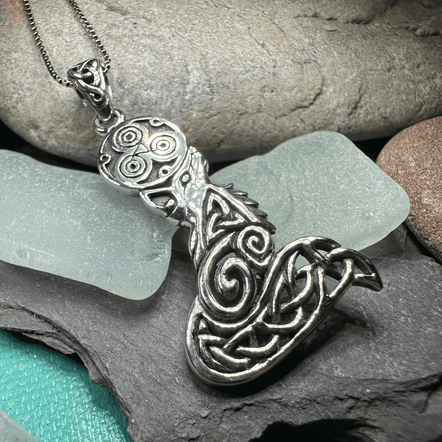 Celtic Forest Fox Necklace - 18