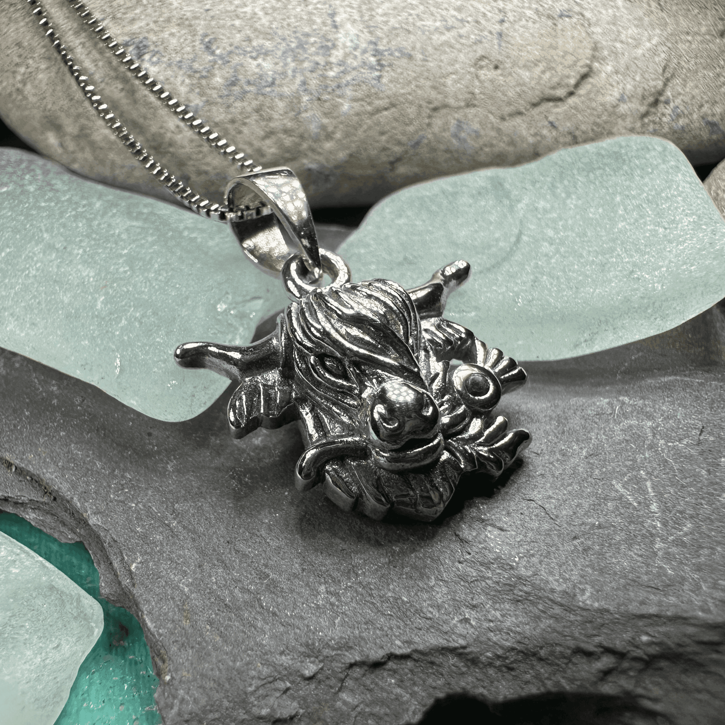 Highland Cow Thistle Necklace - 