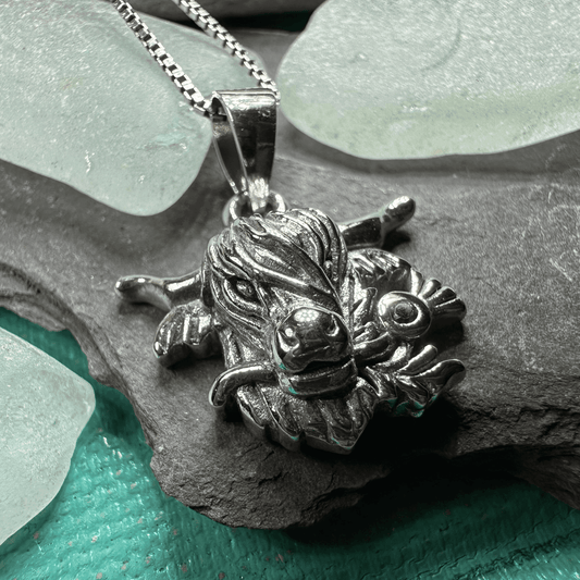 Highland Cow Thistle Necklace - 