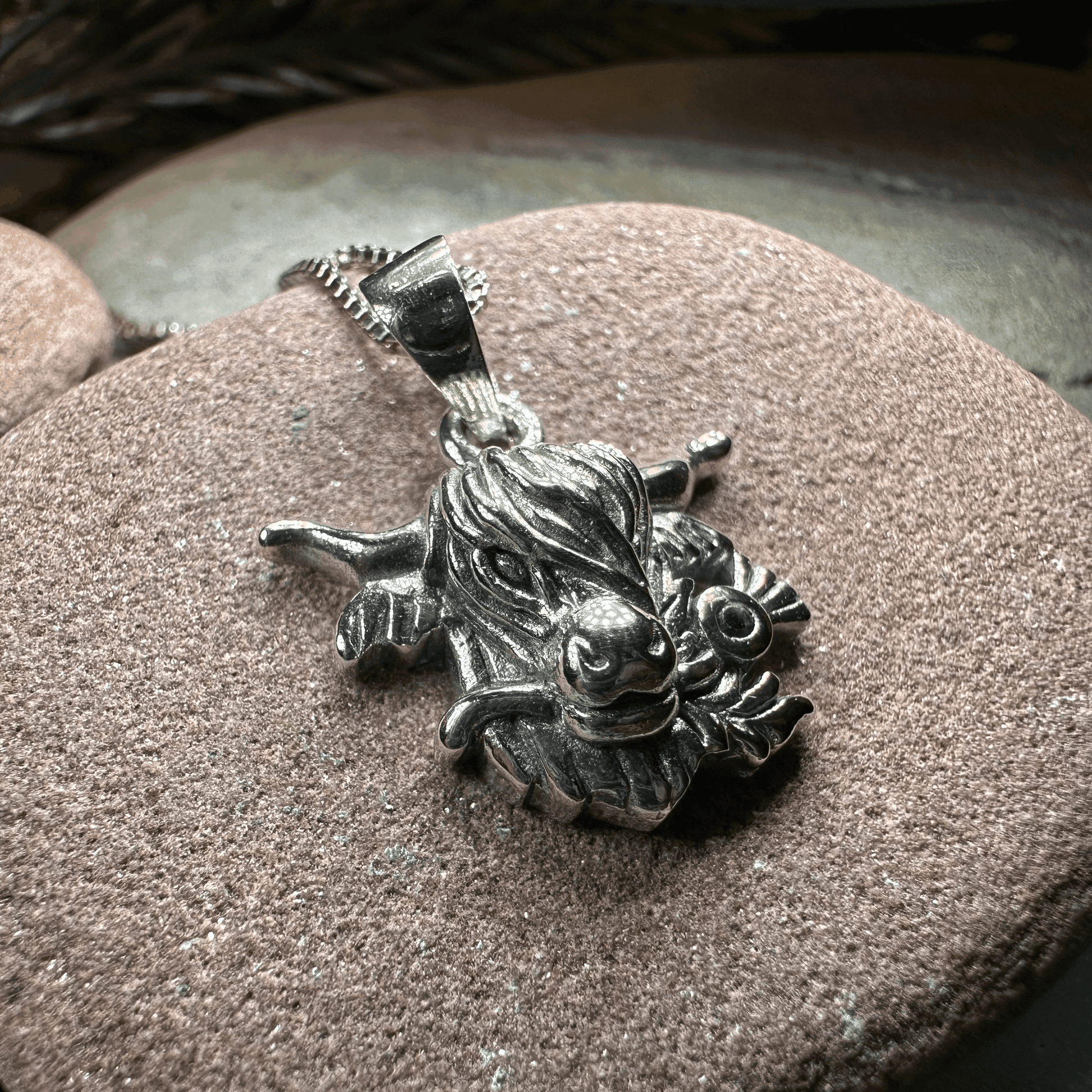 Highland Cow Thistle Necklace - 