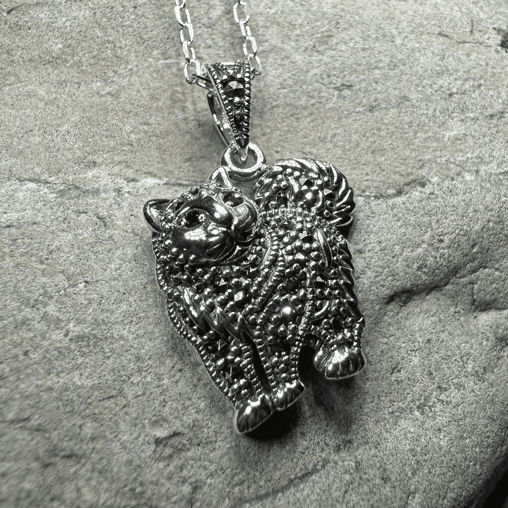 Simba Celtic Cat Necklace - 