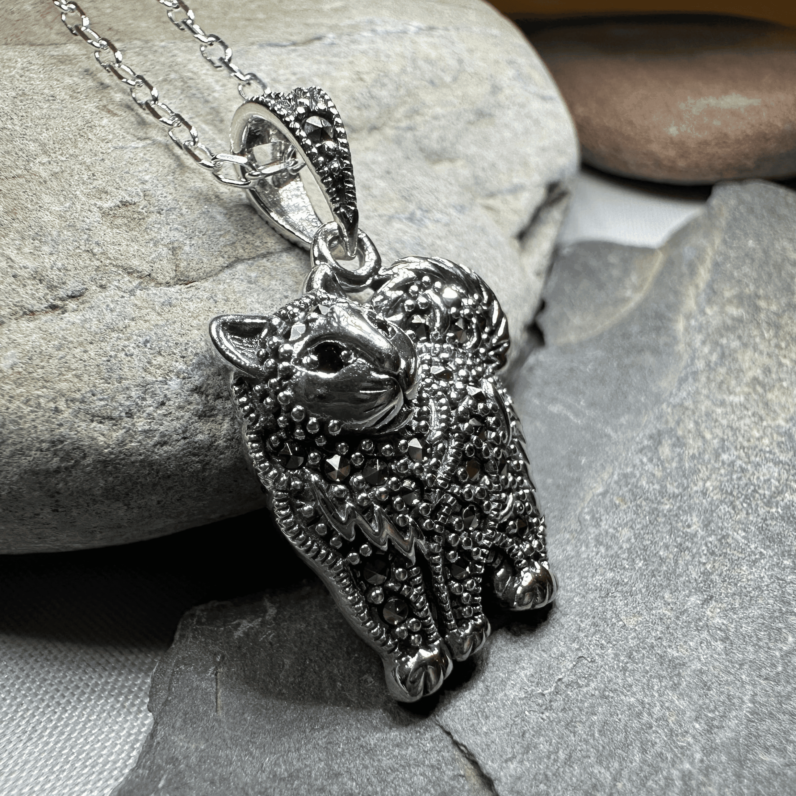 Simba Celtic Cat Necklace - 