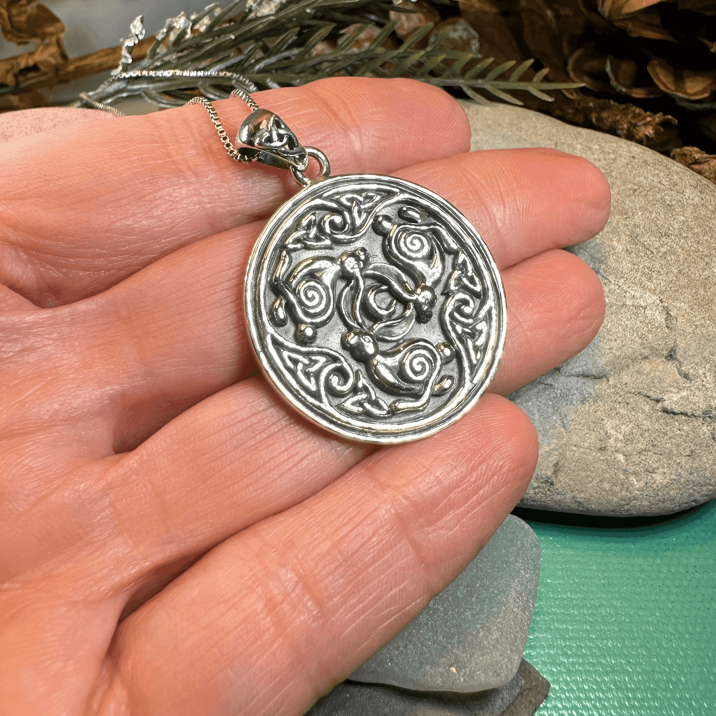 Tinner's Triple Rabbit Necklace - 18