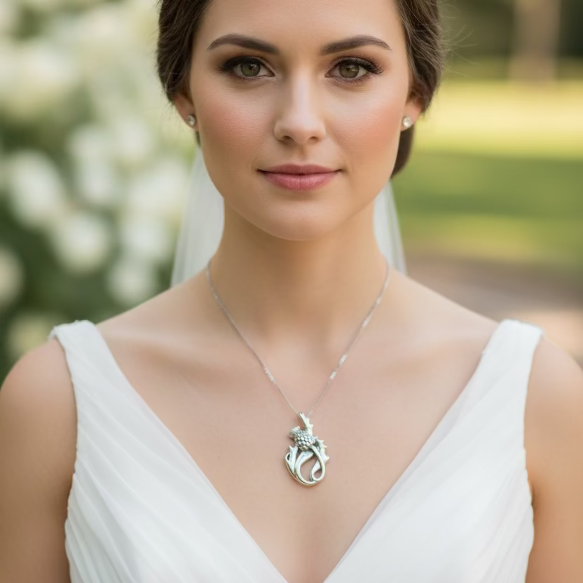 Daleina Scottish Thistle Necklace
