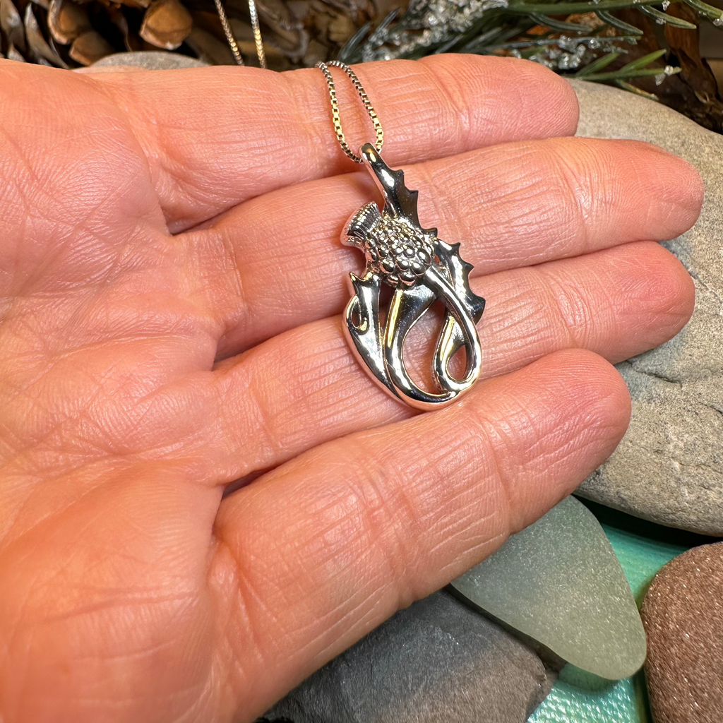 Daleina Scottish Thistle Necklace