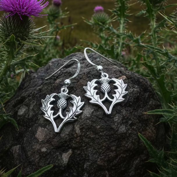 Bonnibel Scottish Thistle Earrings
